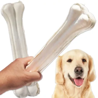 Kość biała prasowana 21 cm gryzak dla psa