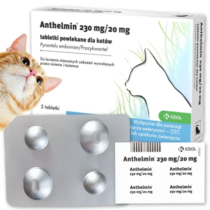 Anthlemin tabletki na robaki dla kota