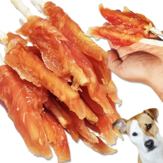 filet z kurczaka na patyku przysmak dla psa