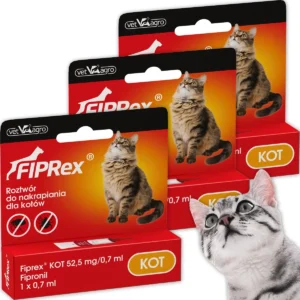 fiprex dla kota 3 sztuki