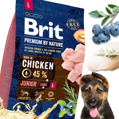 Brit By Nature Junior L 3 kg karma dla dużego młodego psa