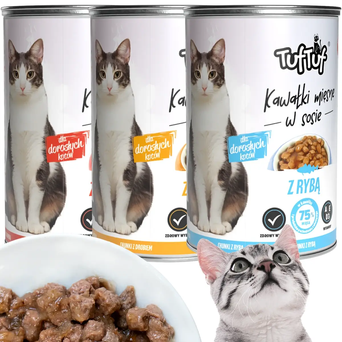 tuf tuf dla kota 415g mokra karma w puszce